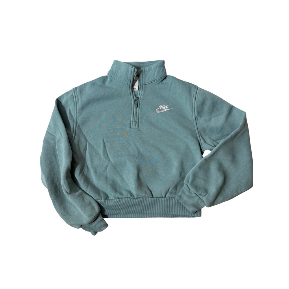 Nike Sportswear Quarter Zip Pullover Sweatshirt Green Size M